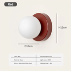 GlowSphere: Elegant LED Wall Light Made of White Glass – Stylish Light for Living Rooms & Bedrooms