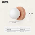 GlowSphere: Elegant LED Wall Light Made of White Glass – Stylish Light for Living Rooms & Bedrooms