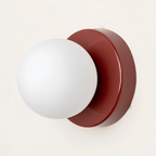 GlowSphere: Elegant LED Wall Light Made of White Glass – Stylish Light for Living Rooms & Bedrooms