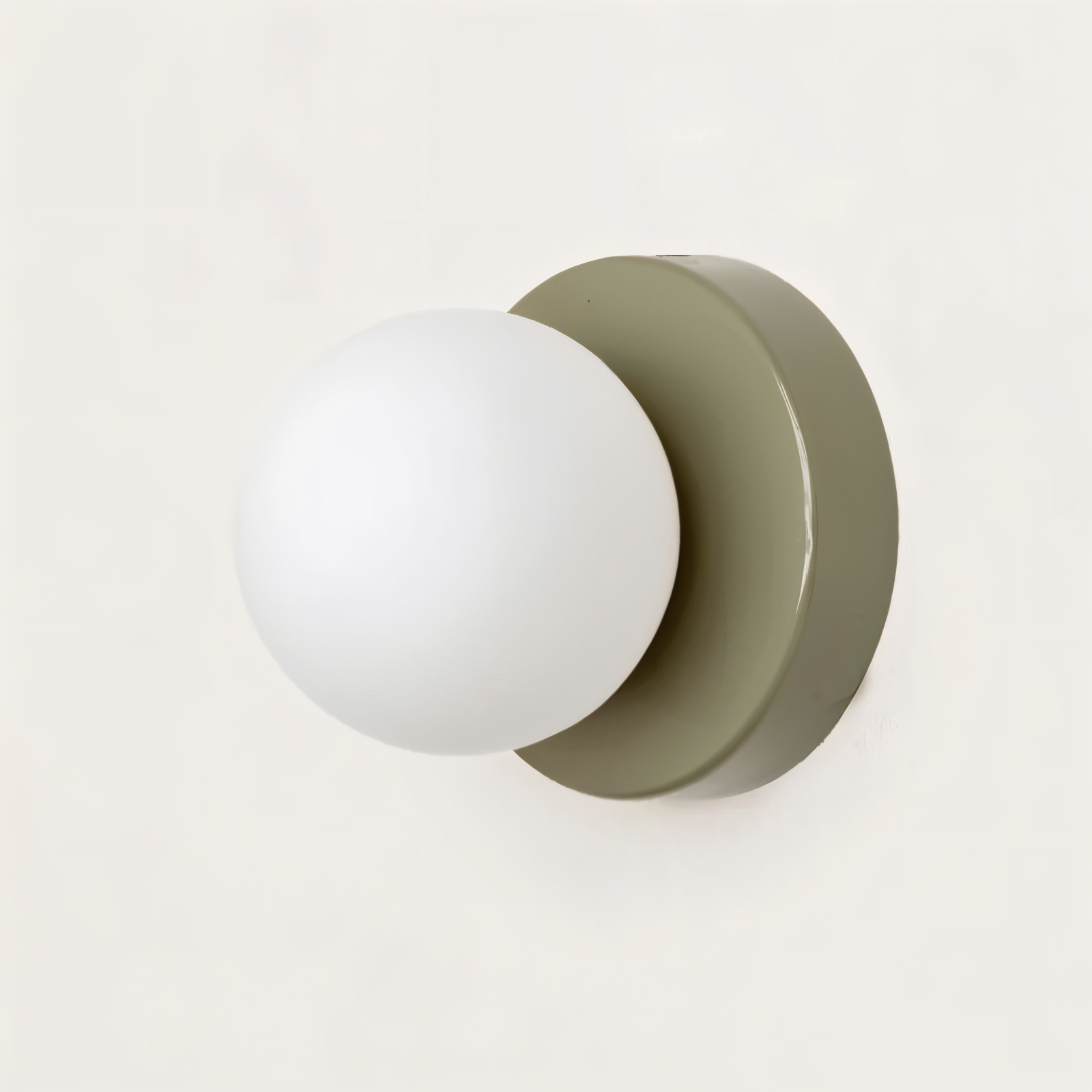 GlowSphere: Elegant LED Wall Light Made of White Glass – Stylish Light for Living Rooms & Bedrooms