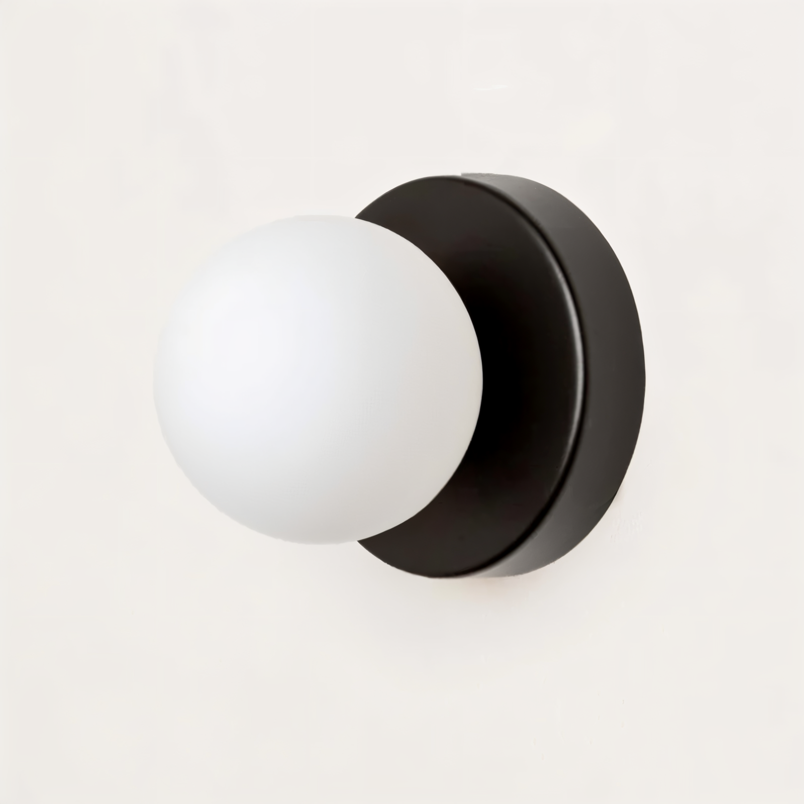 GlowSphere: Elegant LED Wall Light Made of White Glass – Stylish Light for Living Rooms & Bedrooms