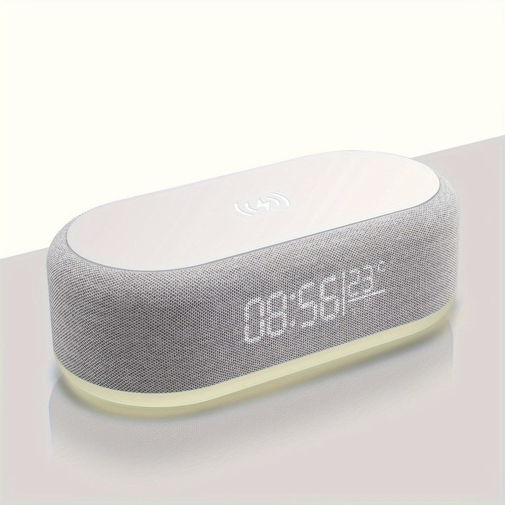 Table Lamp LED Night Light Wireless Charger Digital Clock USB C