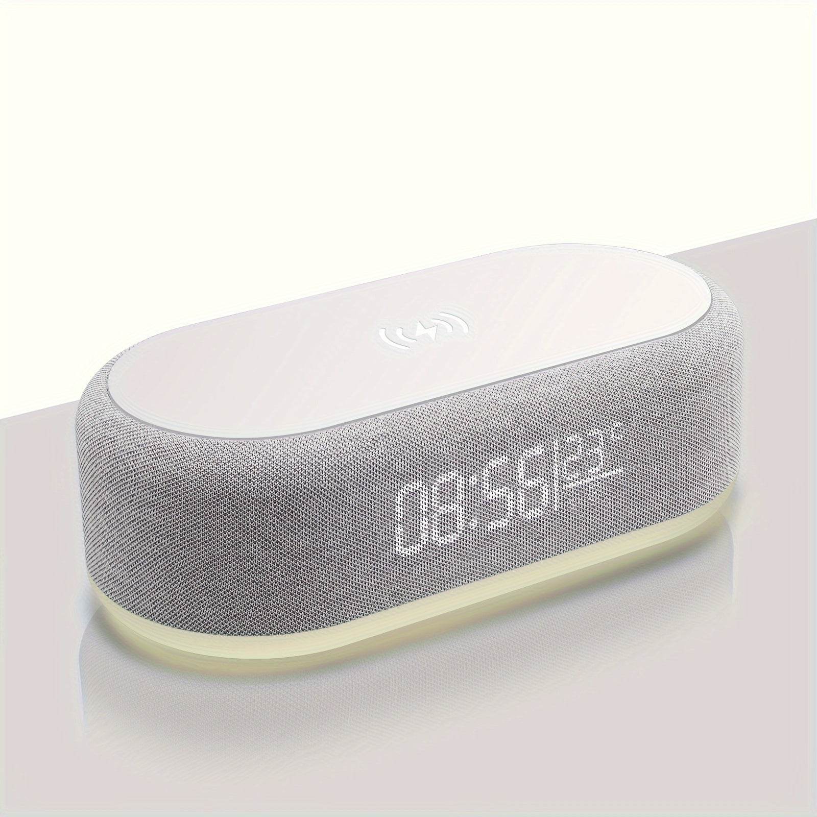 Table Lamp LED Night Light Wireless Charger Digital Clock USB C