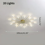 Kora LED Plafondlamp | Dimbaar, Modern Design in Zwart of Goud
