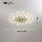 Kora LED Plafondlamp | Dimbaar, Modern Design in Zwart of Goud