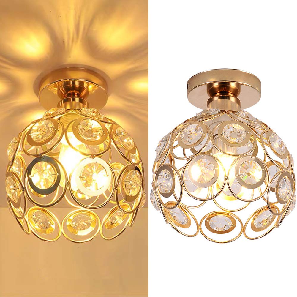 Bela Ceiling Lamp | Compact Crystal Light Pattern