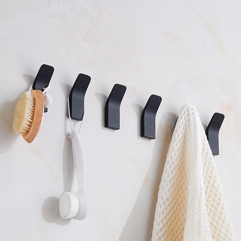 Wall Hooks Finish Wall Mounted Storage Set of 5