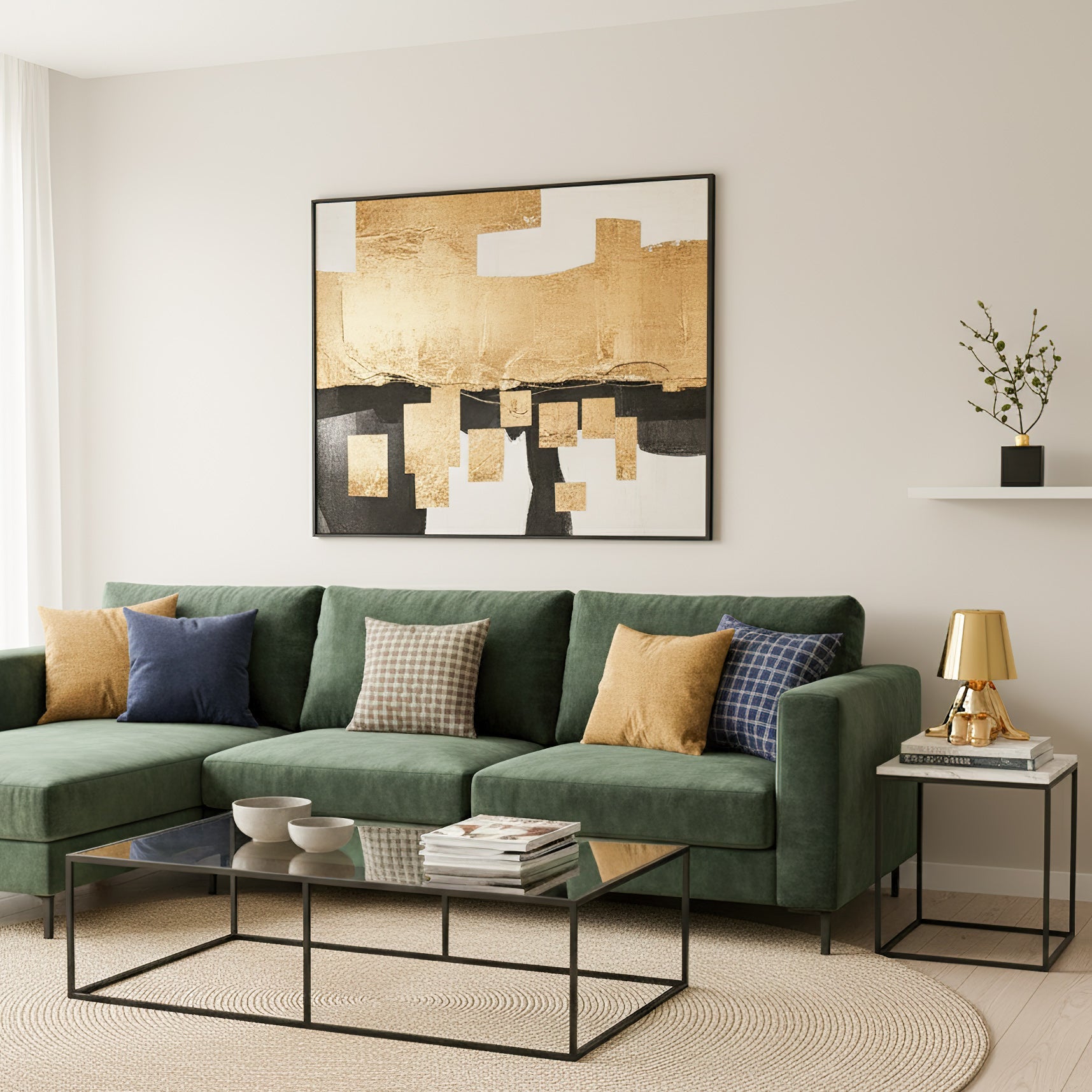 Golden Brothers Cordless Sculptural Table Lamp