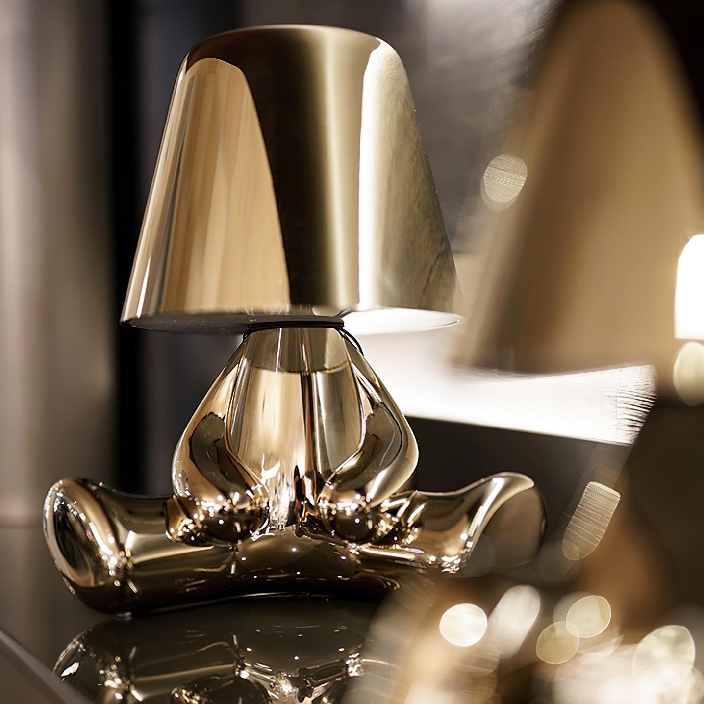 Golden Brothers Cordless Sculptural Table Lamp
