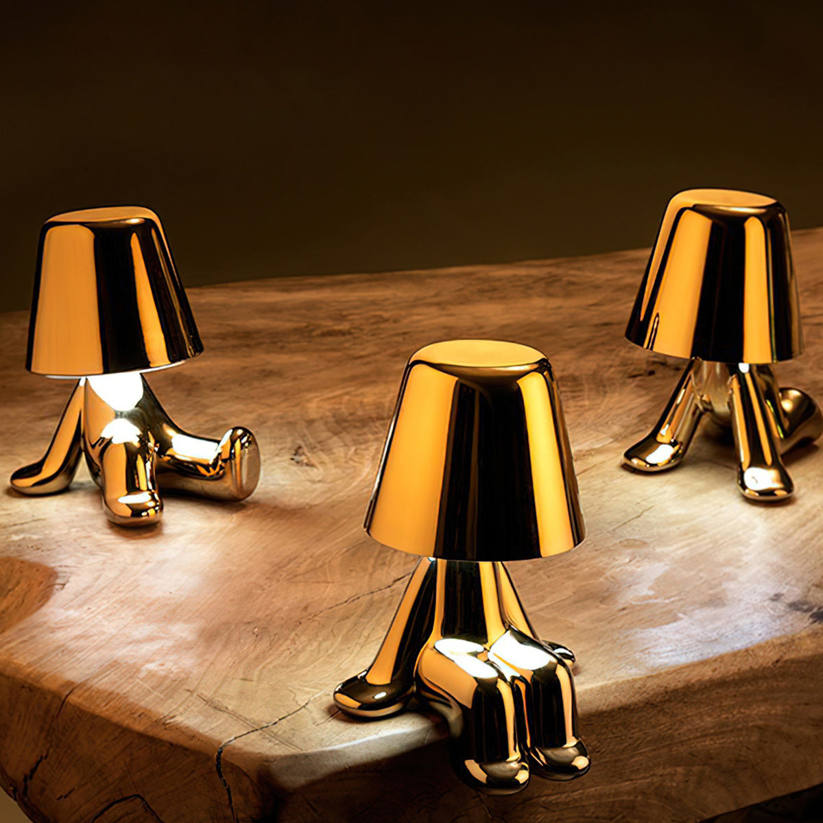 Golden Brothers Cordless Sculptural Table Lamp