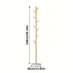 GoldenStand: Freestanding Clothes Rack – Modern Metal Frame with Marble Base, Durable & Stylish for Coats & Bags