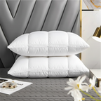 Goose Down Pillow Goose Down and Goose Feather Filling Breathable Standard Size