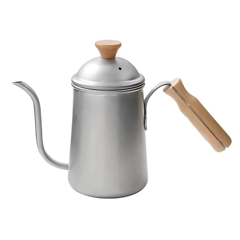 Gooseneck Kettle Stainless Steel Retro Design Pour Over Coffee Kettle