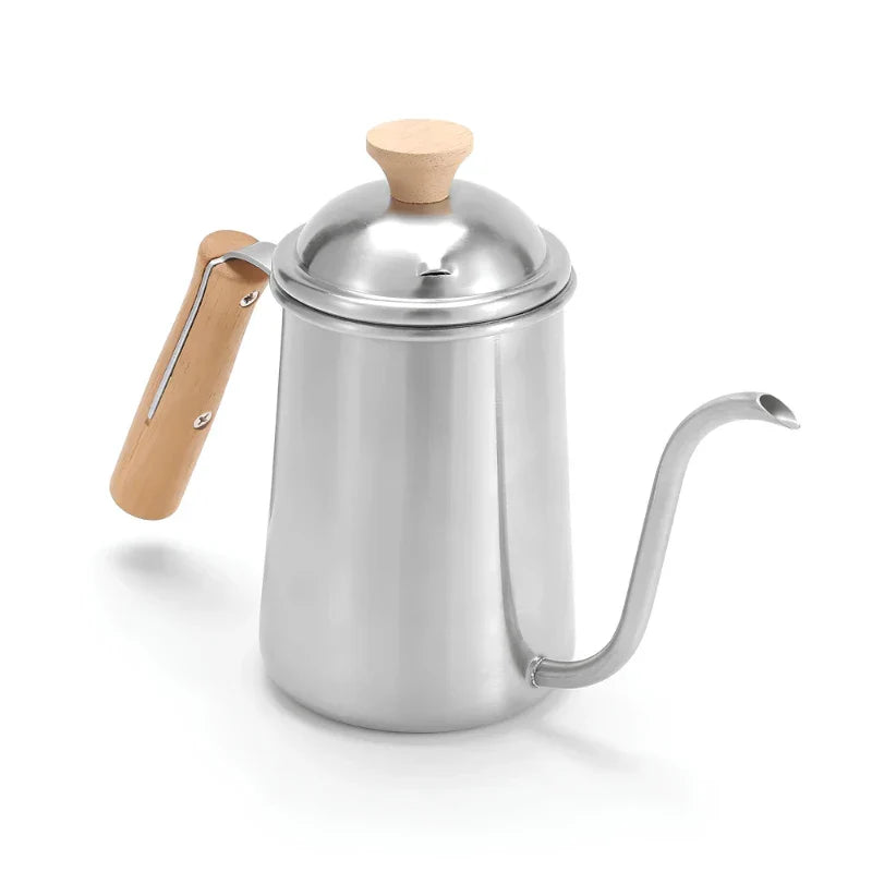 Gooseneck Kettle Stainless Steel Retro Design Pour Over Coffee Kettle