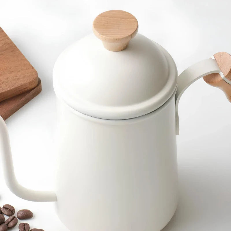Gooseneck Kettle Stainless Steel Retro Design Pour Over Coffee Kettle