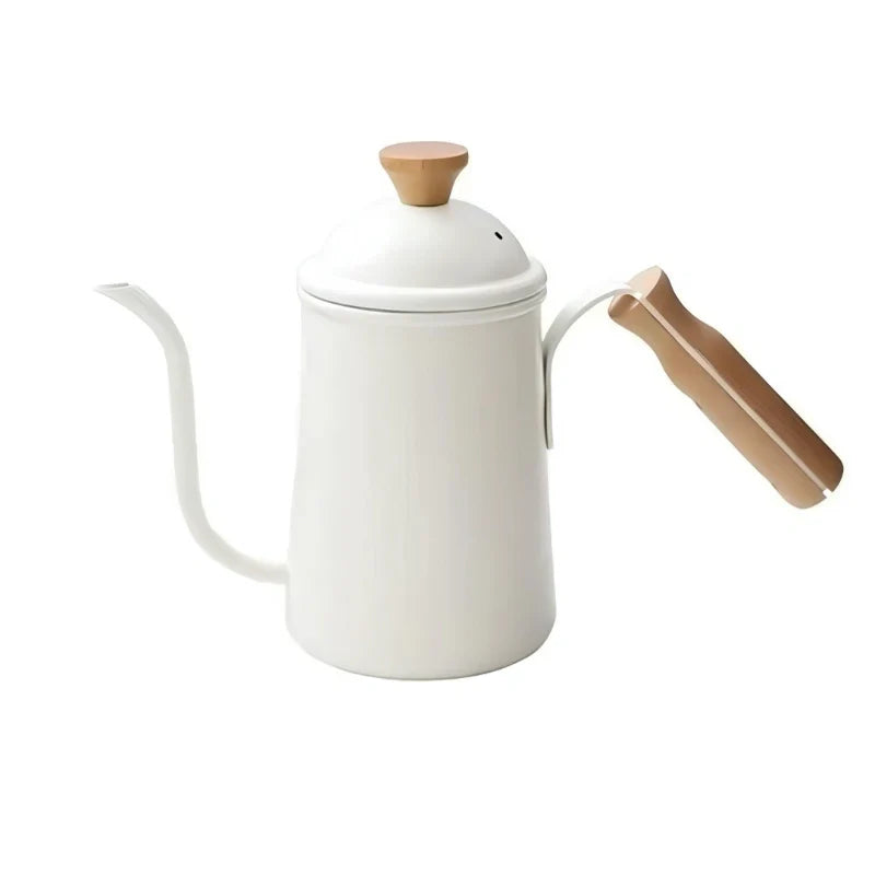 Gooseneck Kettle Stainless Steel Retro Design Pour Over Coffee Kettle