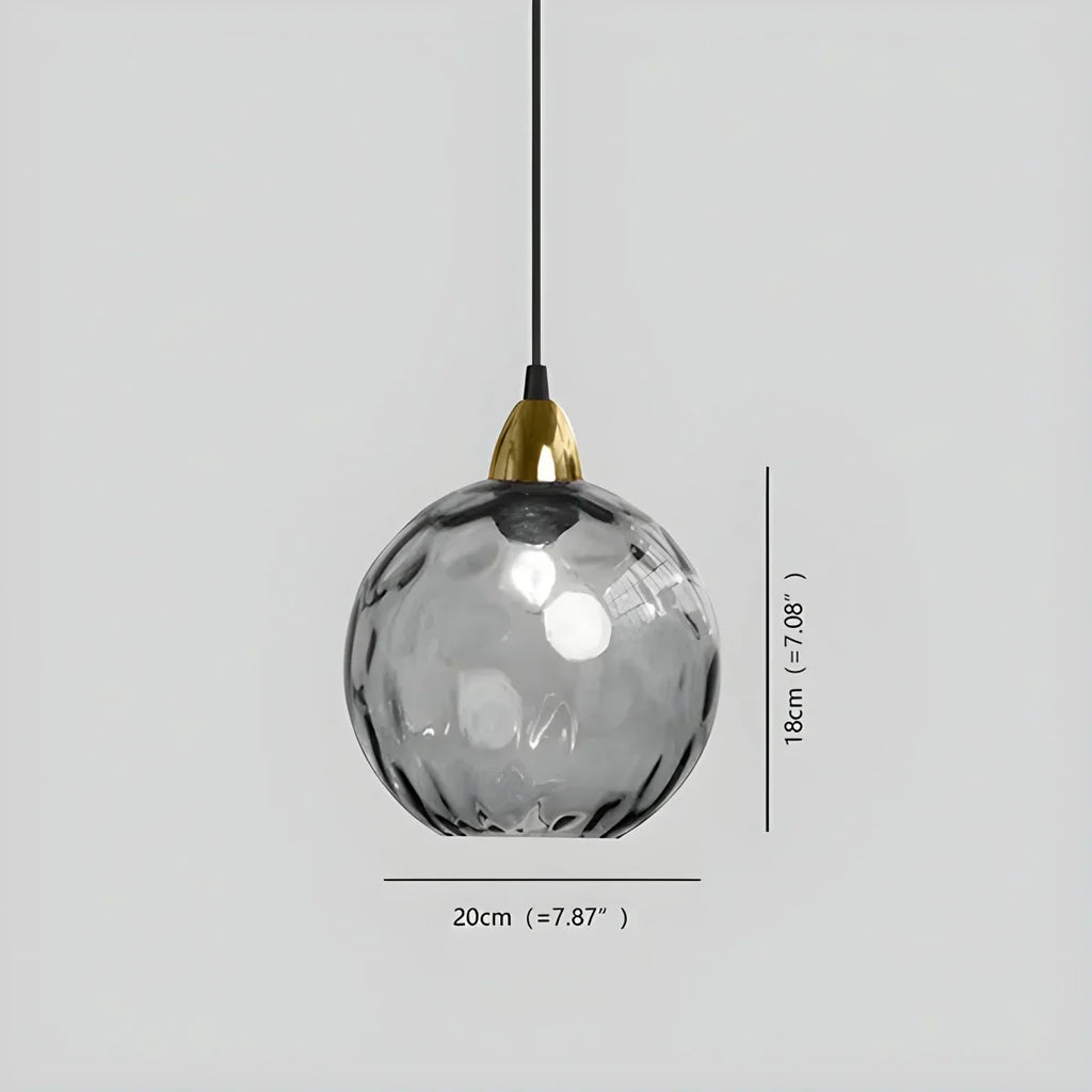 Luma Droplet Pendant Light | Elegant Glass Design, Warm 3000K Light