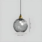 Luma Droplet Pendant Light | Elegant Glass Design, Warm 3000K Light