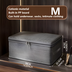 Virell – Gray Fabric Storage Box With Lid