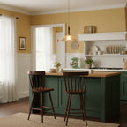 Gyran Petal Glass and Brass Pendant Lamp