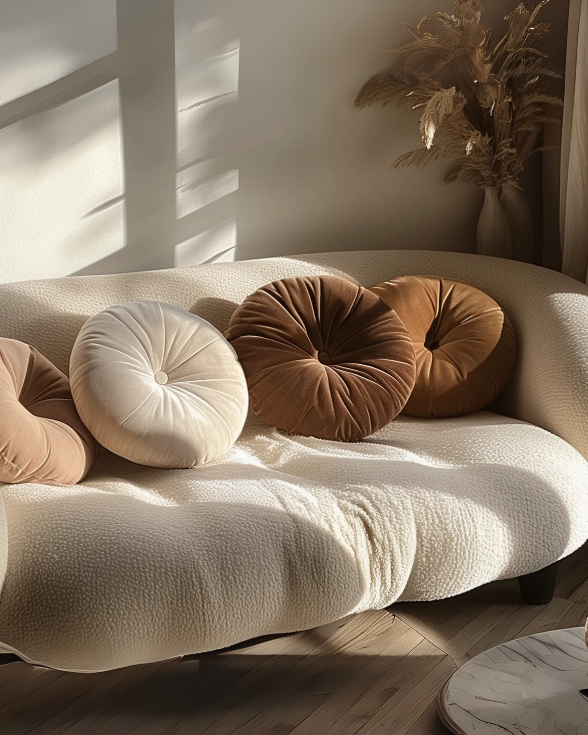 Poetica – Round Cushion in Contemporary Style