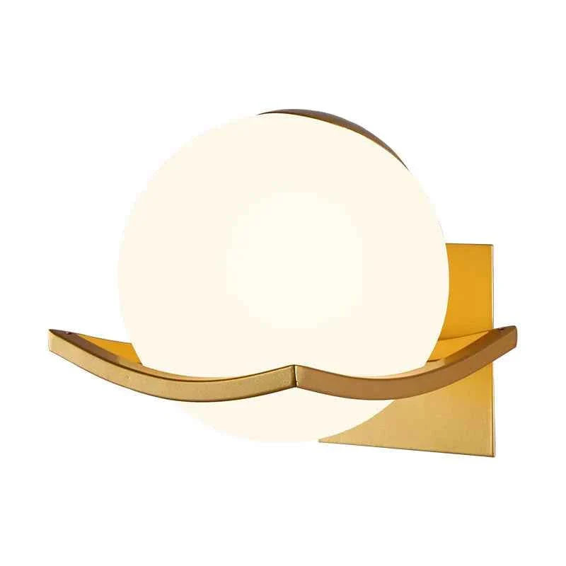 Mira Wall Light | Modern Opal Glass Globe Sconce