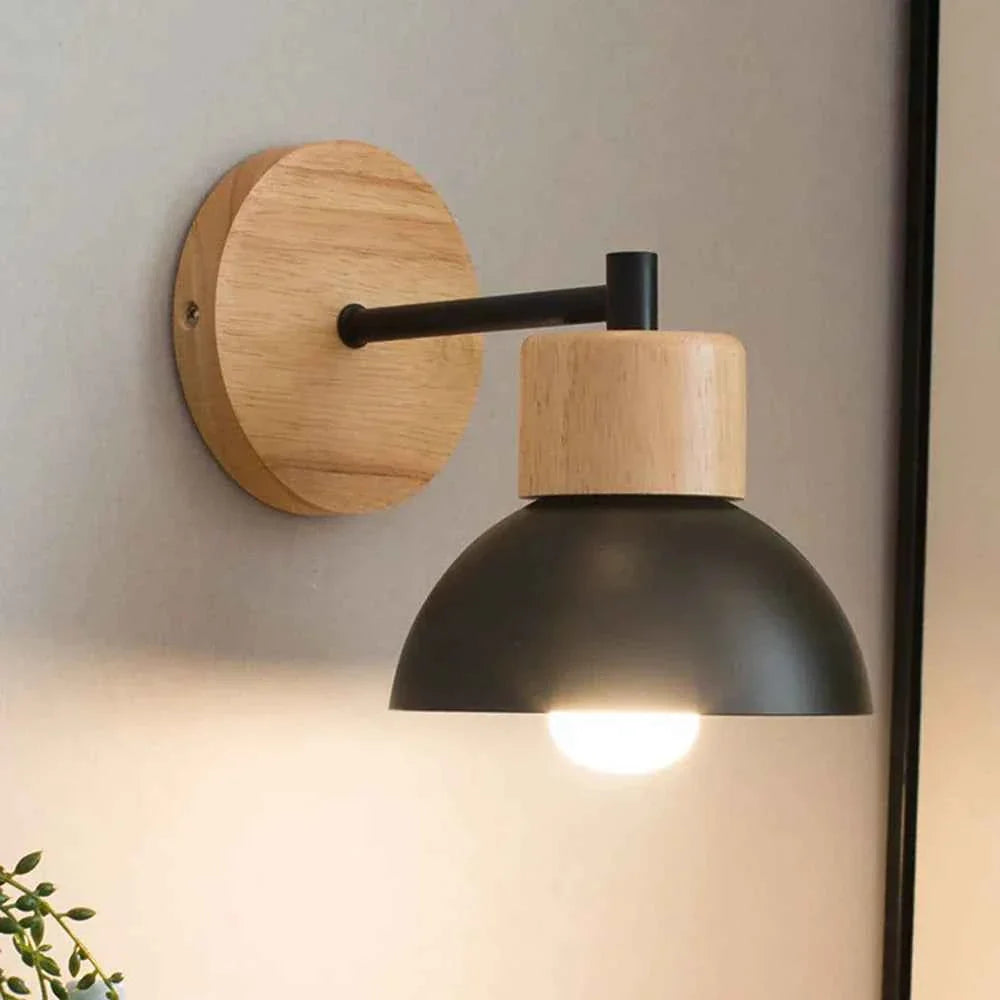 Bela Wall Lamp | Modern Wood & Metal Design, Soft Ambient Glow