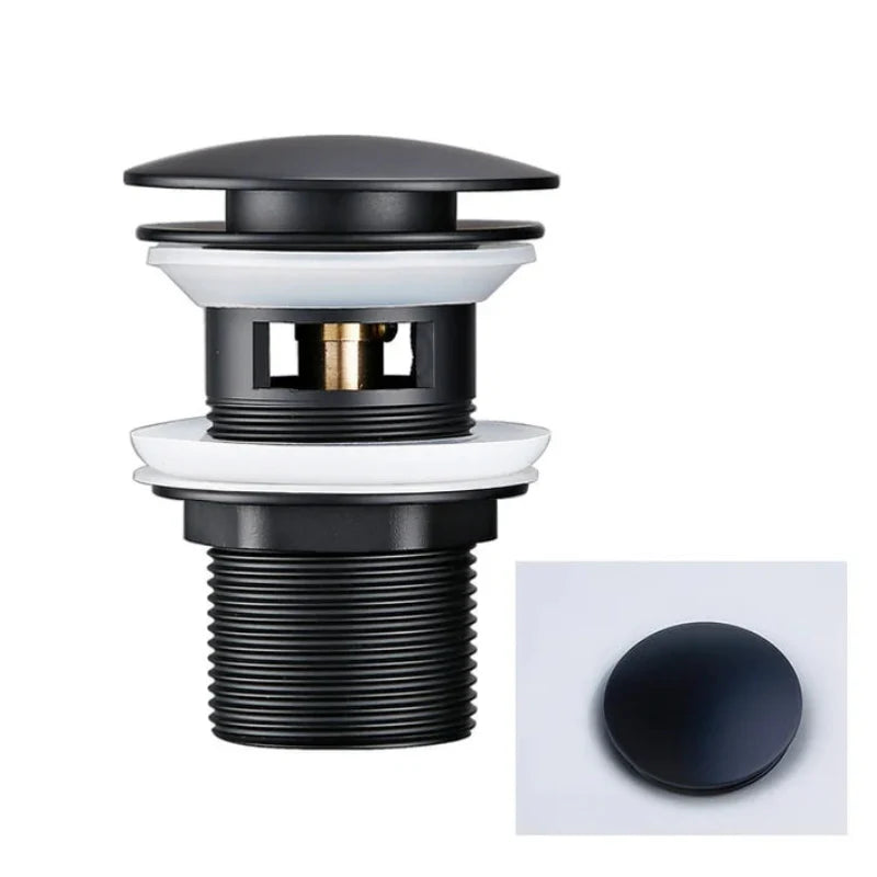 Bathroom Sink Drain Stopper Pop Up Universal Sink Fit