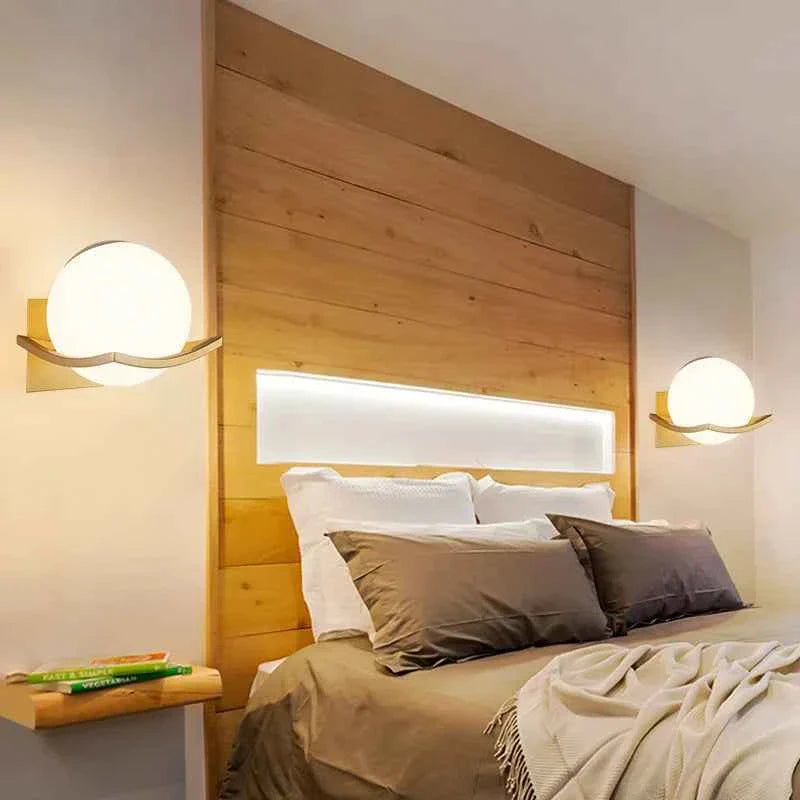 Mira Wall Light | Modern Opal Glass Globe Sconce