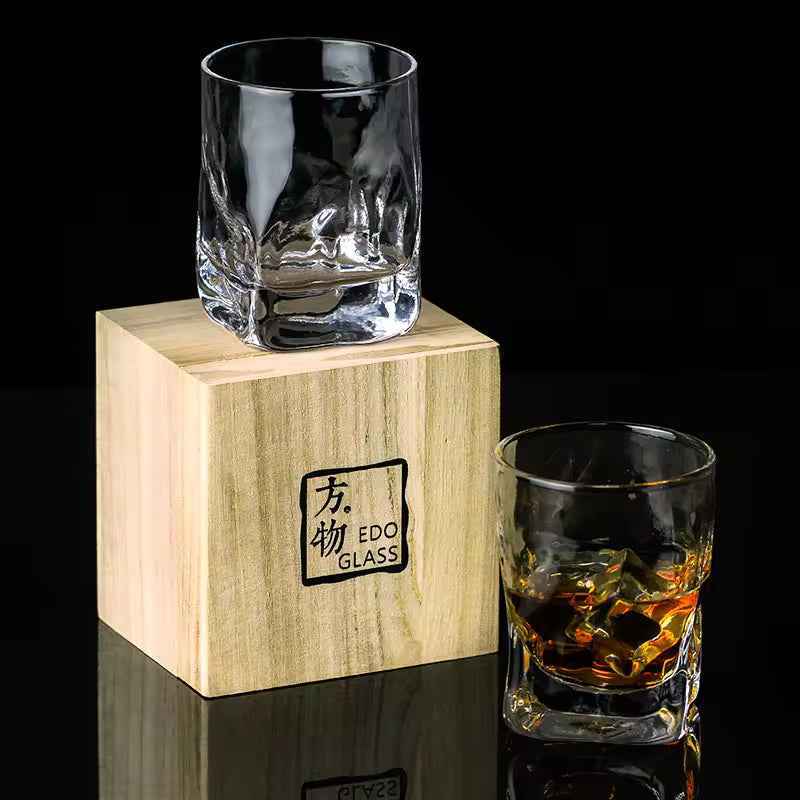 Hikari Whisky Glas | Handgemaakt Kristalglas, Zware Bodem