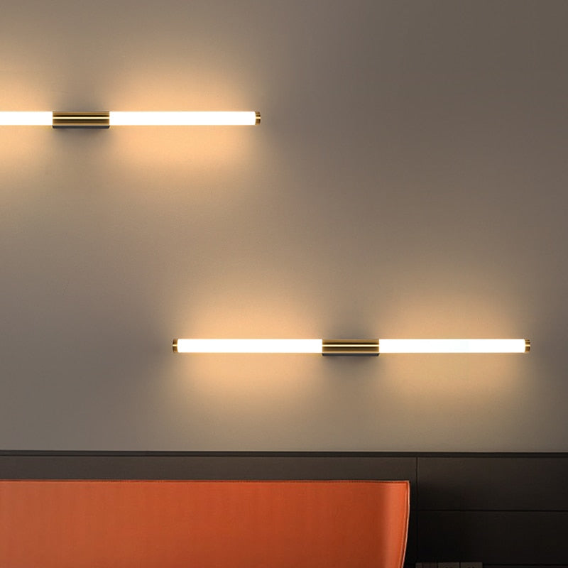 Veralyn - Modern Gold-Colored LED Wall Lamp Rod-Shaped Bedroom