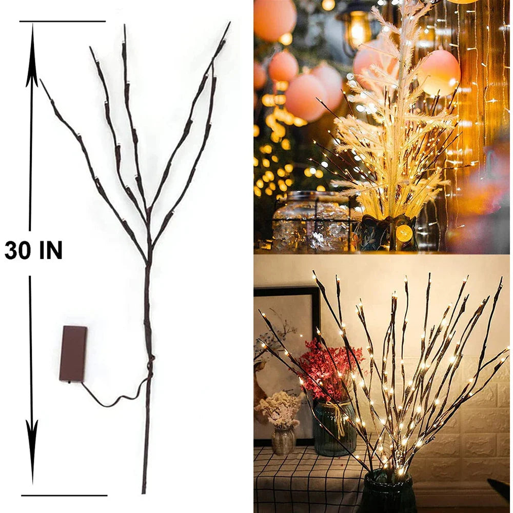 Vaelina – LED Willow Branch Lamp with 20 Light Points for Vase Decoration
