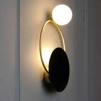 Bela Wall Lamp | Modern Round Metal & Glass Design
