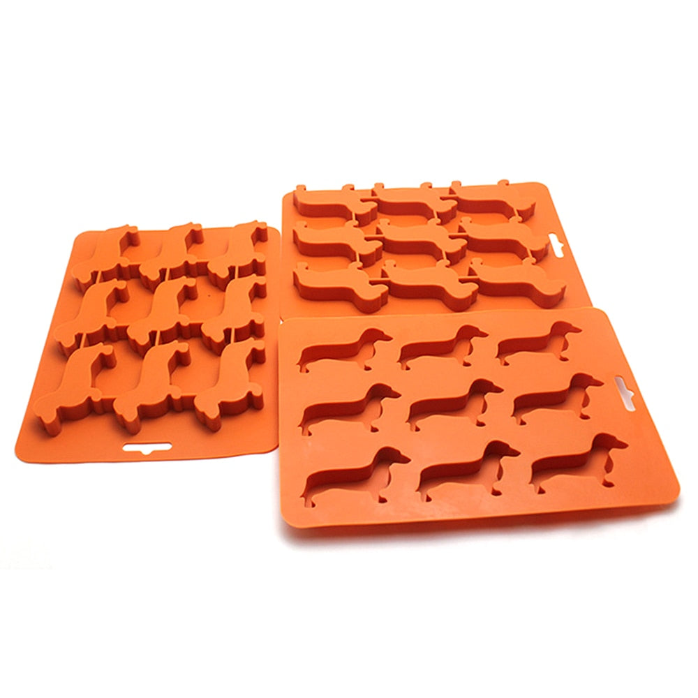 Doxie Ice Mold | Flexible Silicone, Dachshund Design