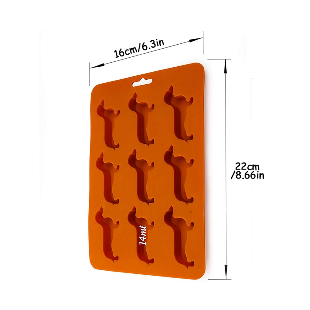 Doxie Ice Mold | Flexible Silicone, Dachshund Design