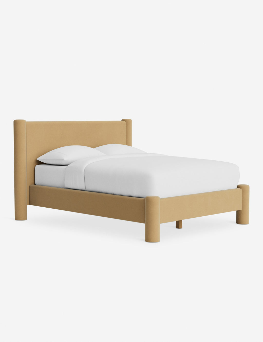 Bello Bed | Oversized Headboard, Fully-Upholstered Frame
