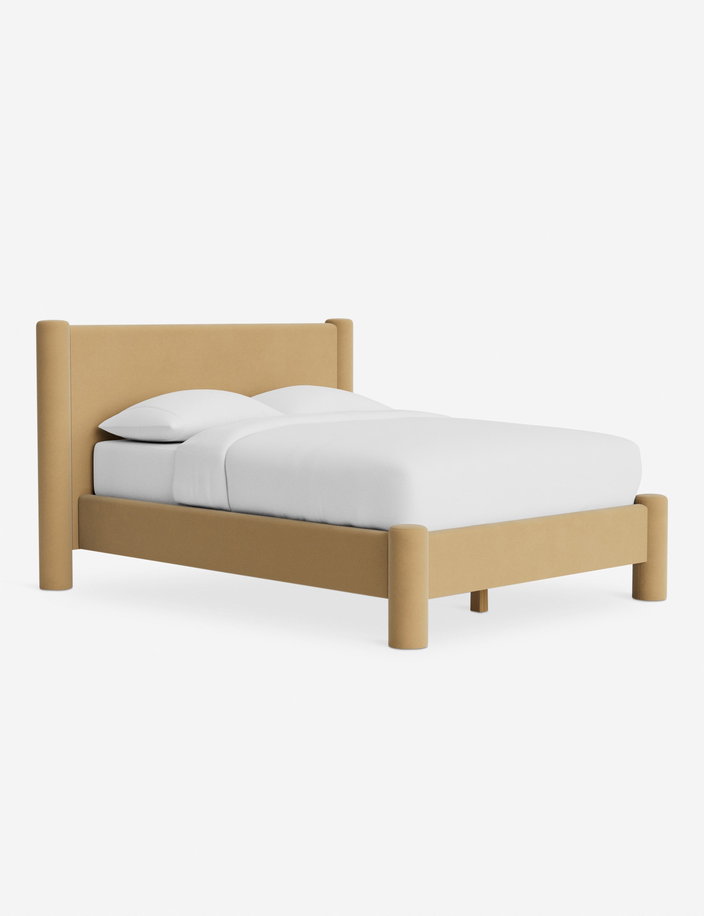 Bello Bed | Oversized Headboard, Fully-Upholstered Frame