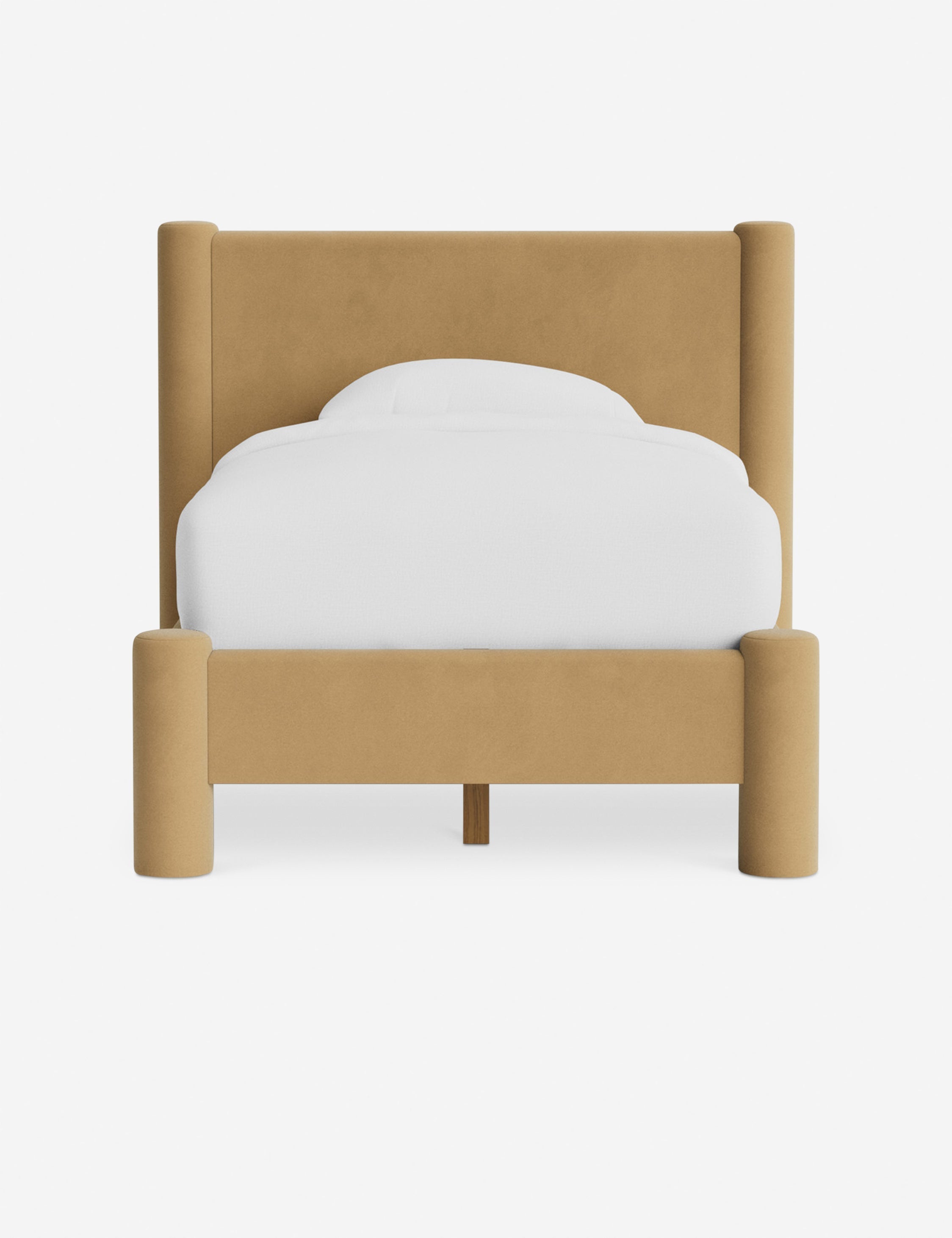 Bello Bed | Oversized Headboard, Fully-Upholstered Frame