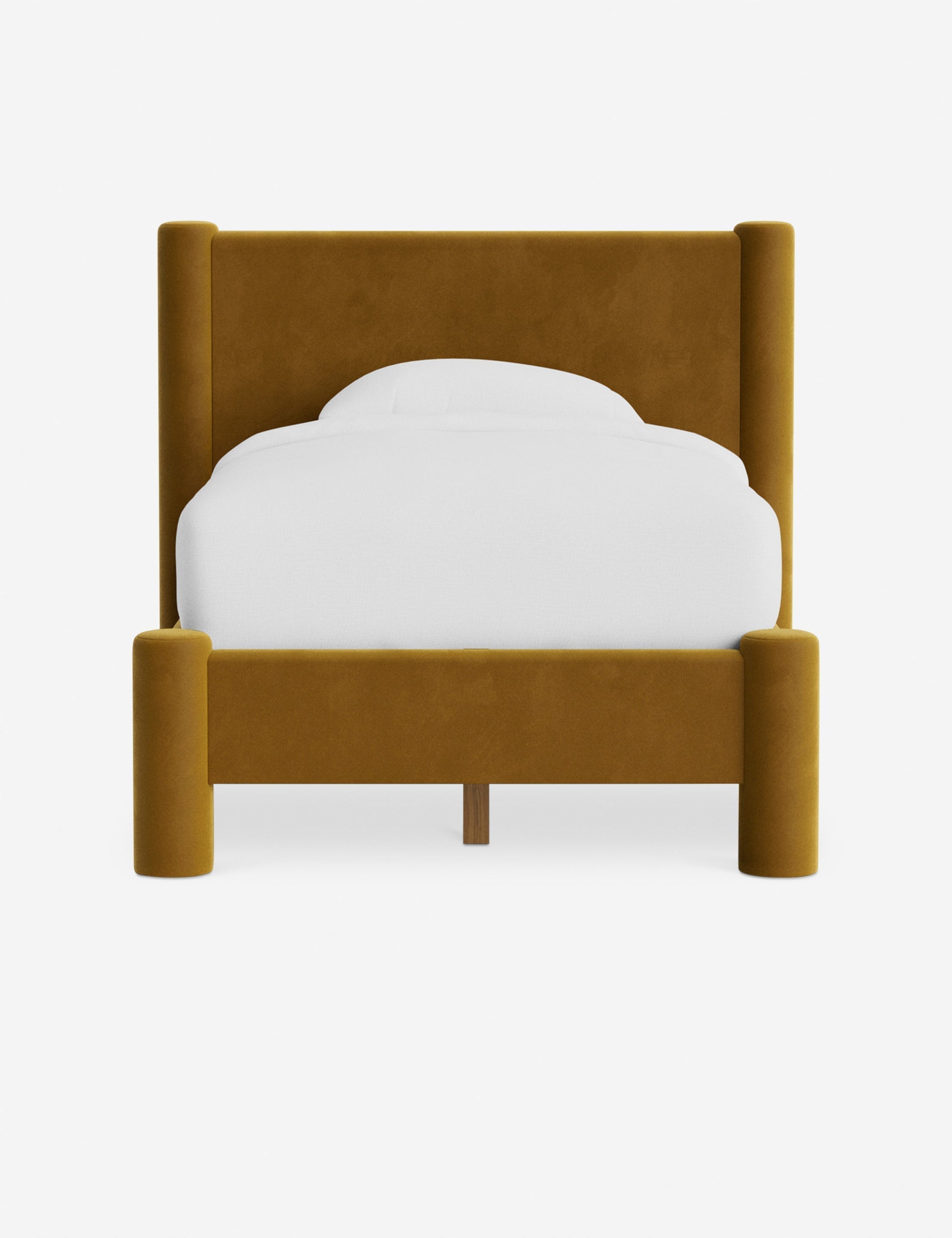 Bello Bed | Oversized Headboard, Fully-Upholstered Frame