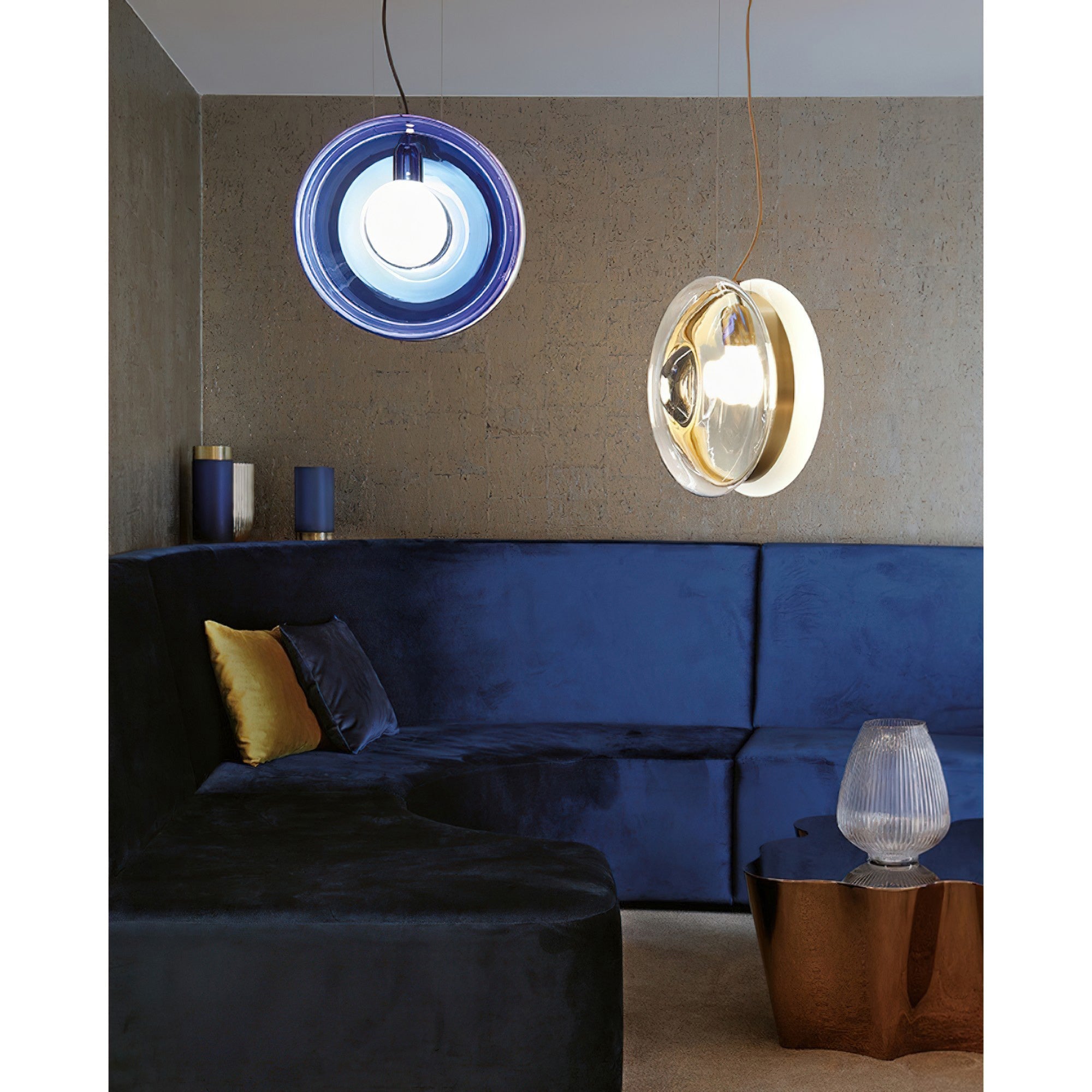 Hailie Colored Glass Orb Pendant Lamp