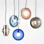 Hailie Colored Glass Orb Pendant Lamp