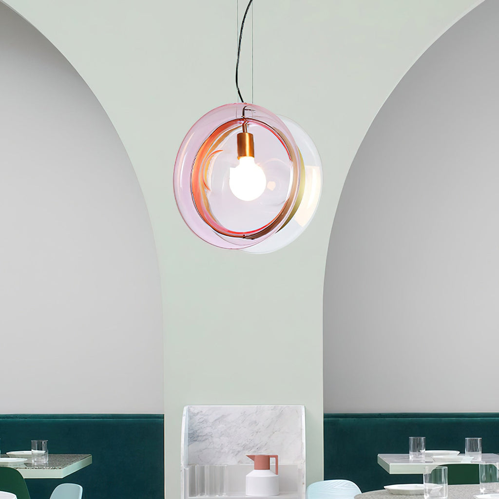 Hailie Colored Glass Orb Pendant Lamp