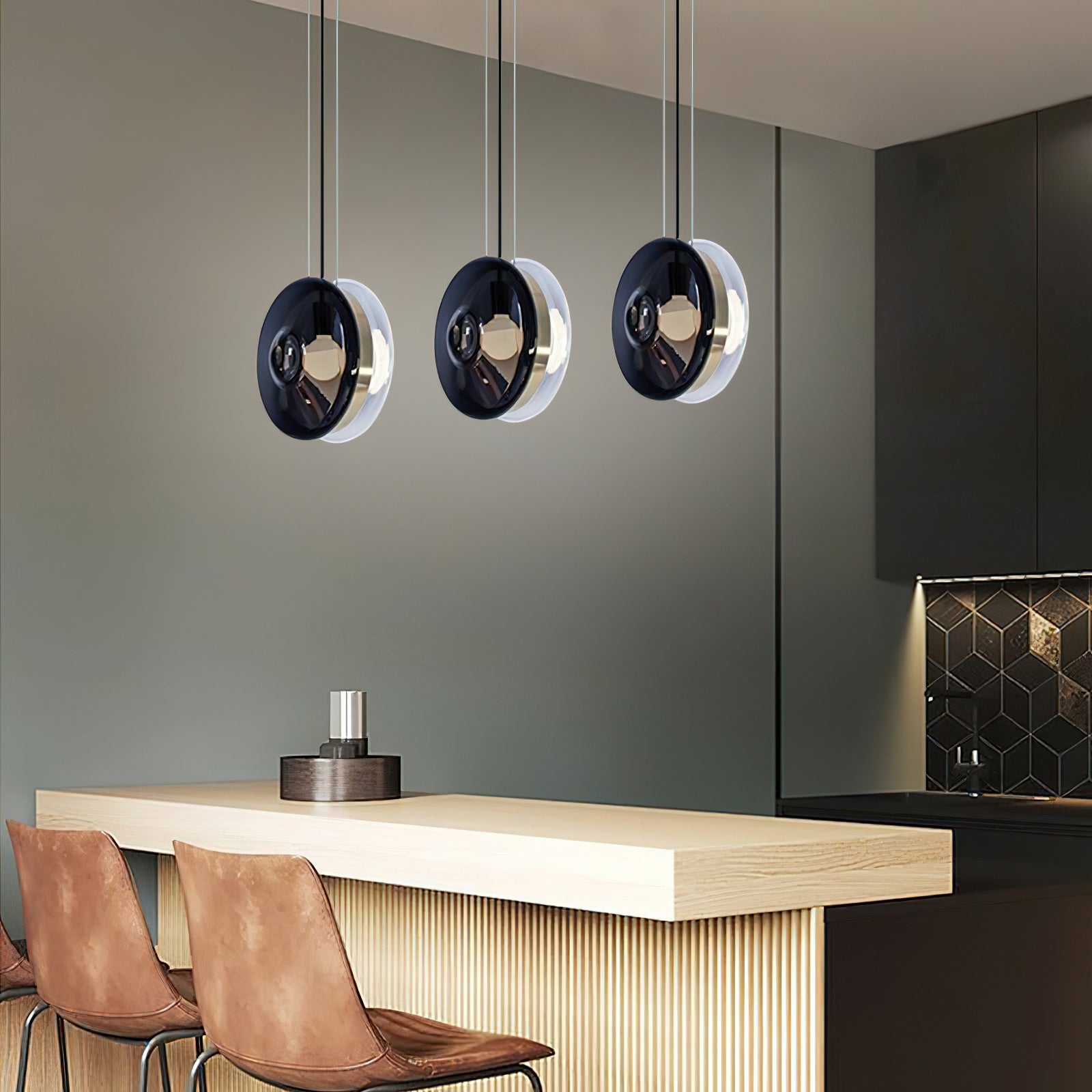 Hailie Colored Glass Orb Pendant Lamp
