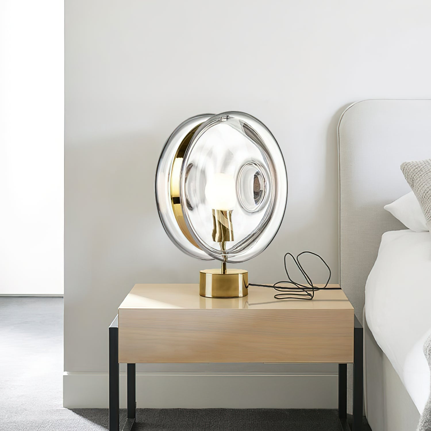 Hailie Orb Glass Table Lamp