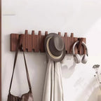 HakenKlang: foldable wall shelf made of wood in piano design – space-saving, decorative & practical for hallway & bedroom