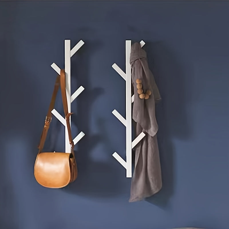 HakenKunst: Wall-Mounted Clothes Rack – Elegant Metal Frame with Gold-Colored Pipes, Space-Saving & Decorative for Bedroom & Office