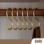 HakenStern: Hook in S-Design – sturdy, space-saving & versatile for clothes, bags & kitchen (set of 3)