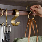 HakenStern: Hook in S-Design – sturdy, space-saving & versatile for clothes, bags & kitchen (set of 3)
