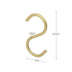 HakenStern: Hook in S-Design – sturdy, space-saving & versatile for clothes, bags & kitchen (set of 3)