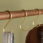 HakenStern: Hook in S-Design – sturdy, space-saving & versatile for clothes, bags & kitchen (set of 3)